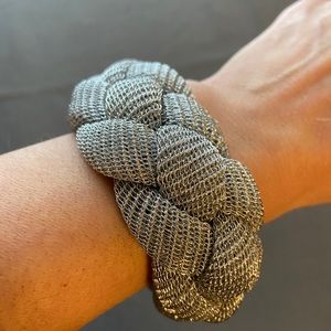 Mesh silver bracelet